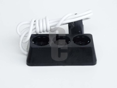 Разклонител троен - Варна - ЧЕРЕН -  3м.                                                                                                                                                                                                                                                                    